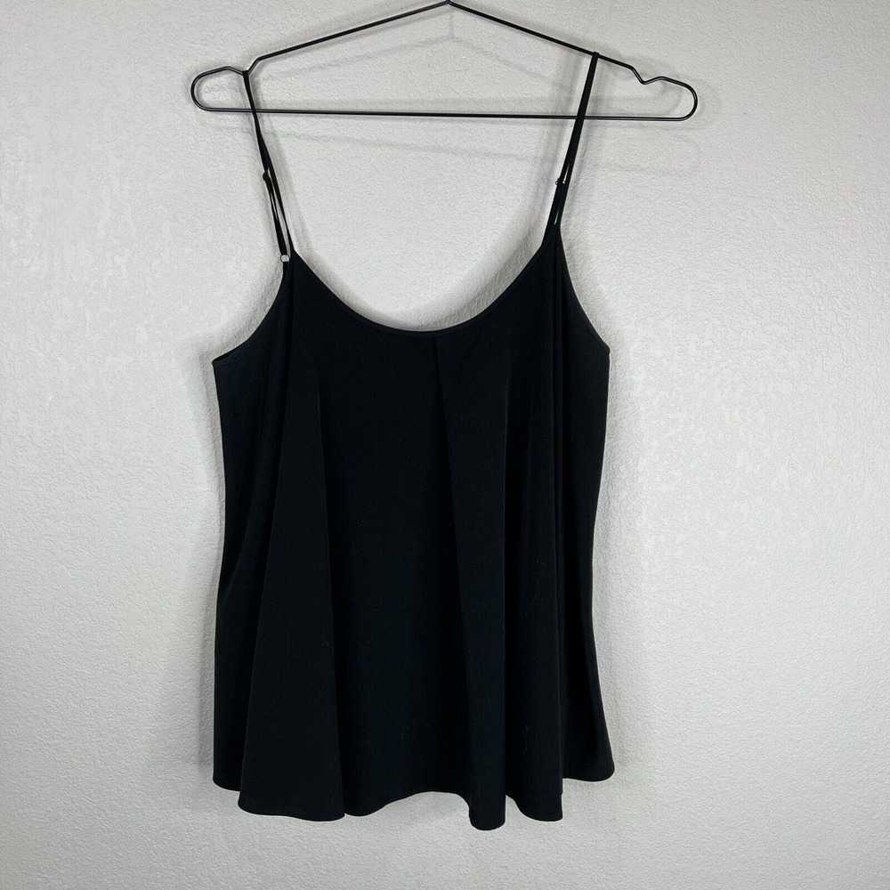 AllSaints Spitalfields Agnes Vest Tank Size US 10 Black Spaghetti Strap Cami Top